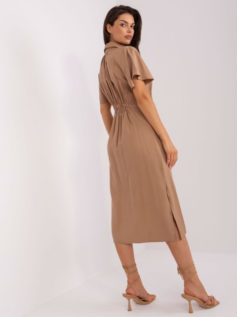 Sukienka CHA-SK-0607.69P ciemny bezowy L/XL