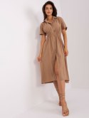 Sukienka CHA-SK-0607.69P ciemny bezowy L/XL