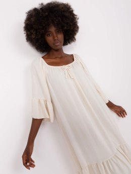 Sukienka DHJ-SK-6057.93 jasny beżowy