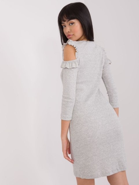 Sukienka EM-SK-HS-20-245.32 szary L/XL