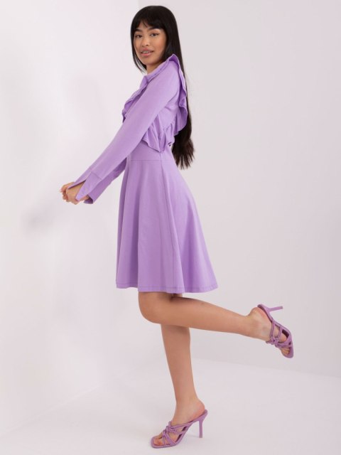 Sukienka EM-SK-HW-20-395.34P jasny fioletowy M