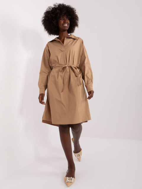 Sukienka CHA-SK-9010.70 ciemny bezowy L/XL