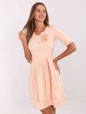 Sukienka LK-SK-506551.76P brzoskwiniowy 38