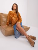 Sweter AT-SW-2357.96 camelowy