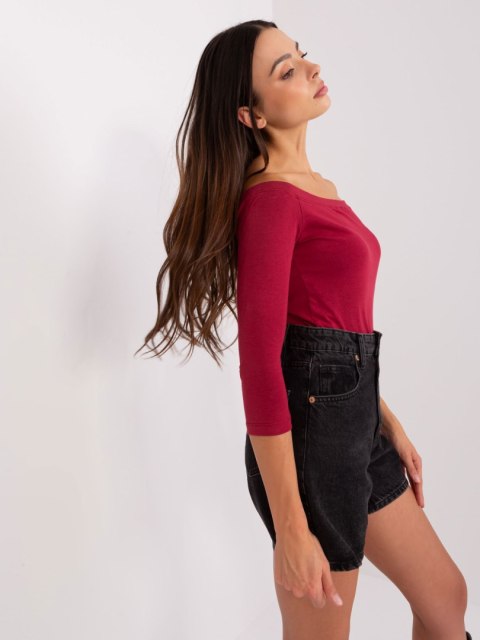 Bluzka RV-BZ-4692.11 bordowy XL