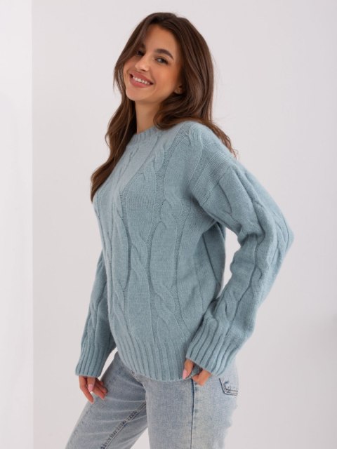 Sweter AT-SW-0146.10P ciemny miętowy