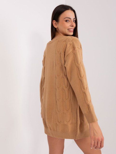 Sweter AT-SW-2241.36P camelowy