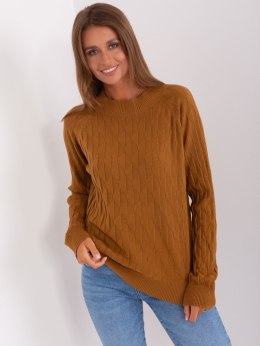 Sweter AT-SW-2326.37X jasny brązowy