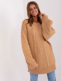 Sweter AT-SW-2367-2.64P camelowy