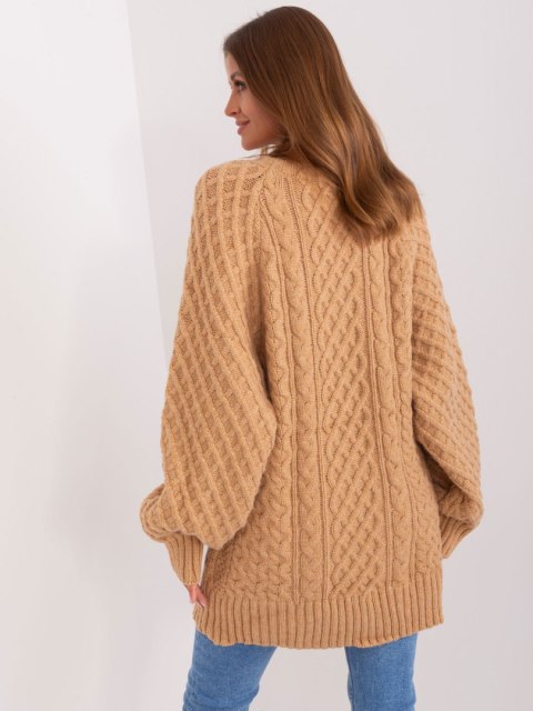 Sweter AT-SW-2367-2.64P camelowy