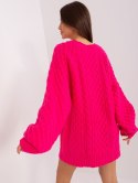 Sweter AT-SW-2367-2.64P fuksjowy