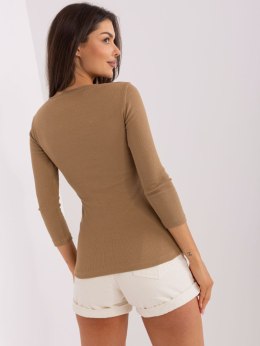 Bluzka EM-BZ-HS-21-520.49P ciemny bezowy S/M