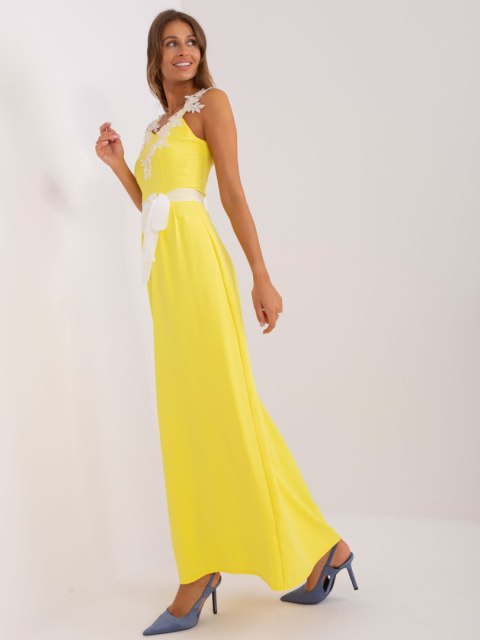 Sukienka LK-SK-506640.05P żółty 36