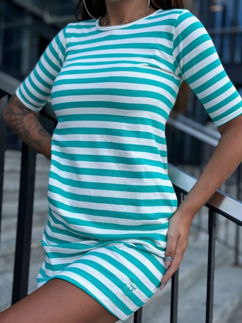 Sukienka TW-SK-2092.83P biało-zielony XL