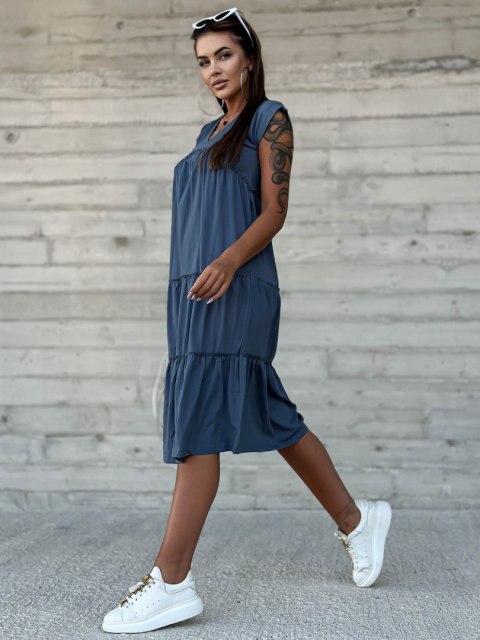 Sukienka TW-SK-2206.04P ciemny niebieski L