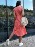 Sukienka TW-SK-2206.04P koralowy L