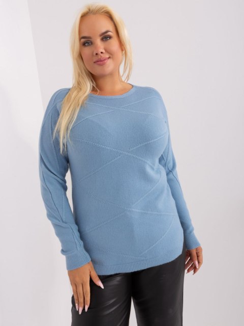 Sweter PM-SW-PM-3905.13 jasny niebieski XXL/XXXL