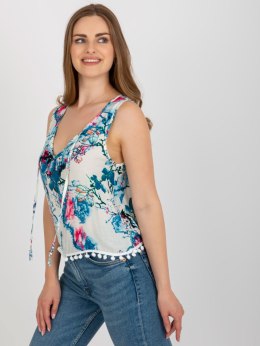 Bluzka AT-BZ-2202B.70 biało-niebieski S/M