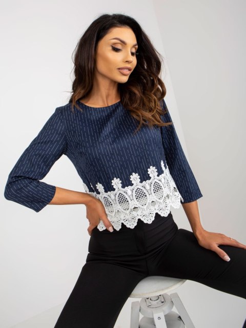 Bluzka LK-BZ-506428.90 granatowy 38