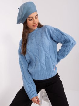 Czapka AT-CZ-231305.85P szaro-niebieski