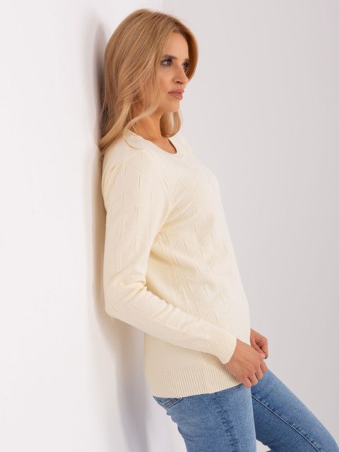 Sweter AT-SW-232901.25X jasny beżowy