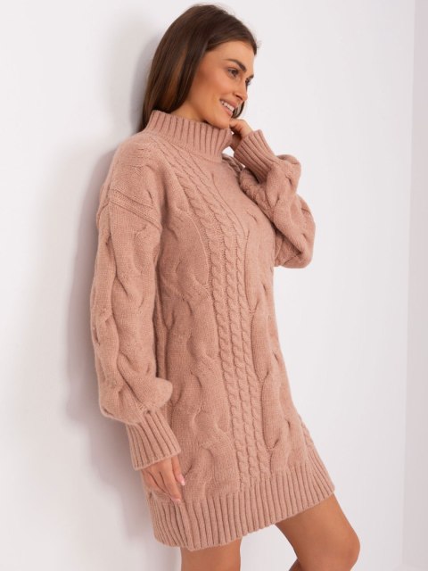 Sweter AT-SW-2367-1.35P ciemny różowy