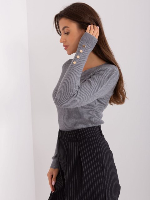 Sweter PM-SW-PM305.22 ciemny szary M/L