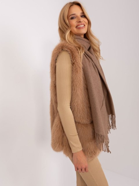 Szalik AT-SZ-23185.62P ciemny bezowy