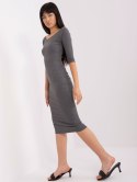 Sukienka EM-SK-HS-21-503.43P ciemny szary L/XL
