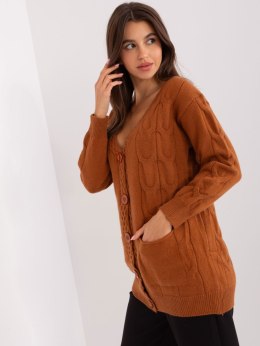 Sweter AT-SW-2241.36P ciemny pomarańczowy