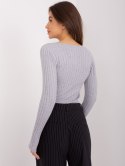 Sweter PM-SW-PM1088.25 jasny szary S/M