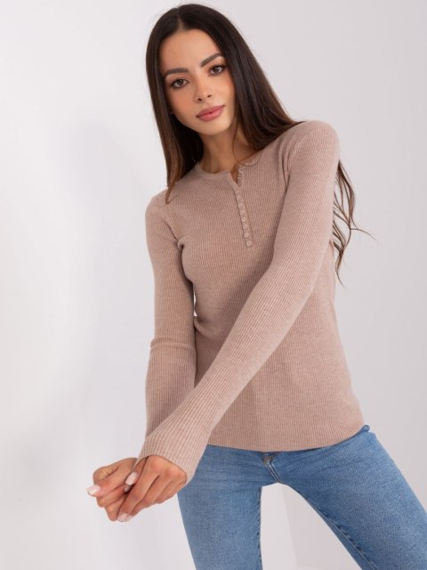Sweter PM-SW-Y-0078.87 ciemny bezowy