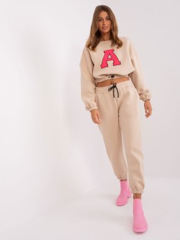 Komplet EM-KMPL-804.00P beżowo-różowy