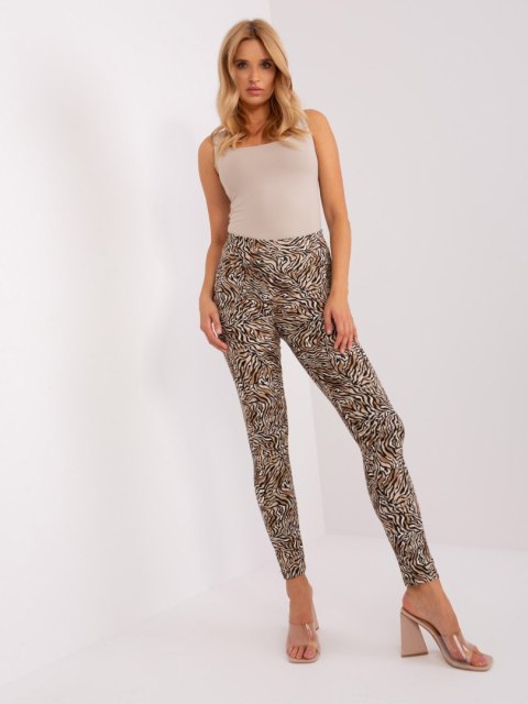 Leginsy EM-LG-597-1.11 czarno-beżowy