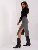 Spódnica LK-SD-509400.87P szaro-czarny L
