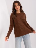 Sweter AT-SW-2335-1.68P brązowy