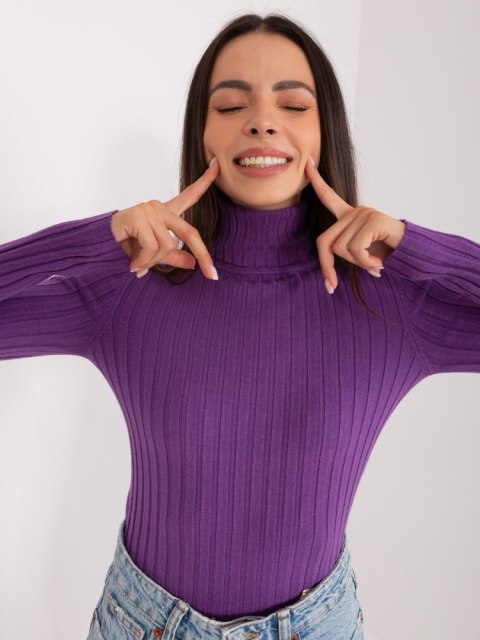 Sweter PM-SW-1087.09 ciemny fioletowy S/M