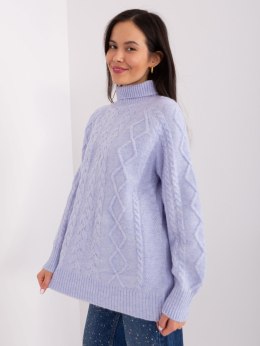 Sweter AT-SW-2355-2.12P jasny fioletowy