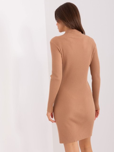 Sukienka PM-SK-PM319.19 camelowy M/L