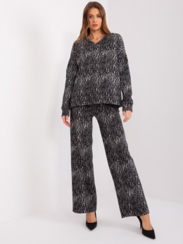 Komplet LK-KMPL-509464-2.21 szaro-czarny L/XL