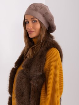 Czapka AT-CZ-2318.26 ciemny bezowy