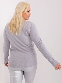 Sweter PM-SW-PM-3006+1.11 szary XXL/XXXL
