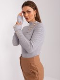Sweter PM-SW-PM-3217.08 szary S/M