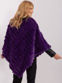 Poncho AT-PN-2347.68 ciemny fioletowy