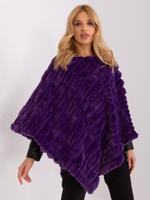 Poncho AT-PN-2347.68 ciemny fioletowy