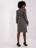 Sukienka LK-SK-509474-2.55P szaro-czarny L/XL