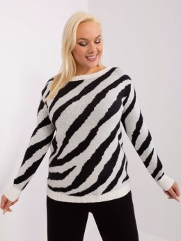 Sweter PM-SW-PM785.23X biało-czarny XXL/XXXL