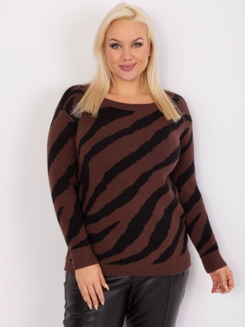 Sweter PM-SW-PM785.23X ciemny brązowy XXL/XXXL