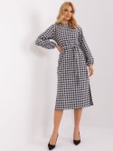 Sukienka LK-SK-509516.04 biało-czarny M