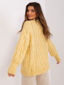 Sweter AT-SW-2363-2.30 jasny żółty